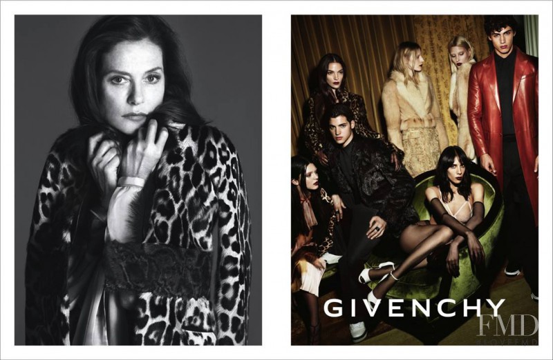 Jamie Bochert featured in  the Givenchy advertisement for Autumn/Winter 2014