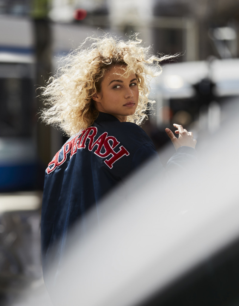 Stephanie Rose Bertram featured in  the SuperTrash advertisement for Autumn/Winter 2018