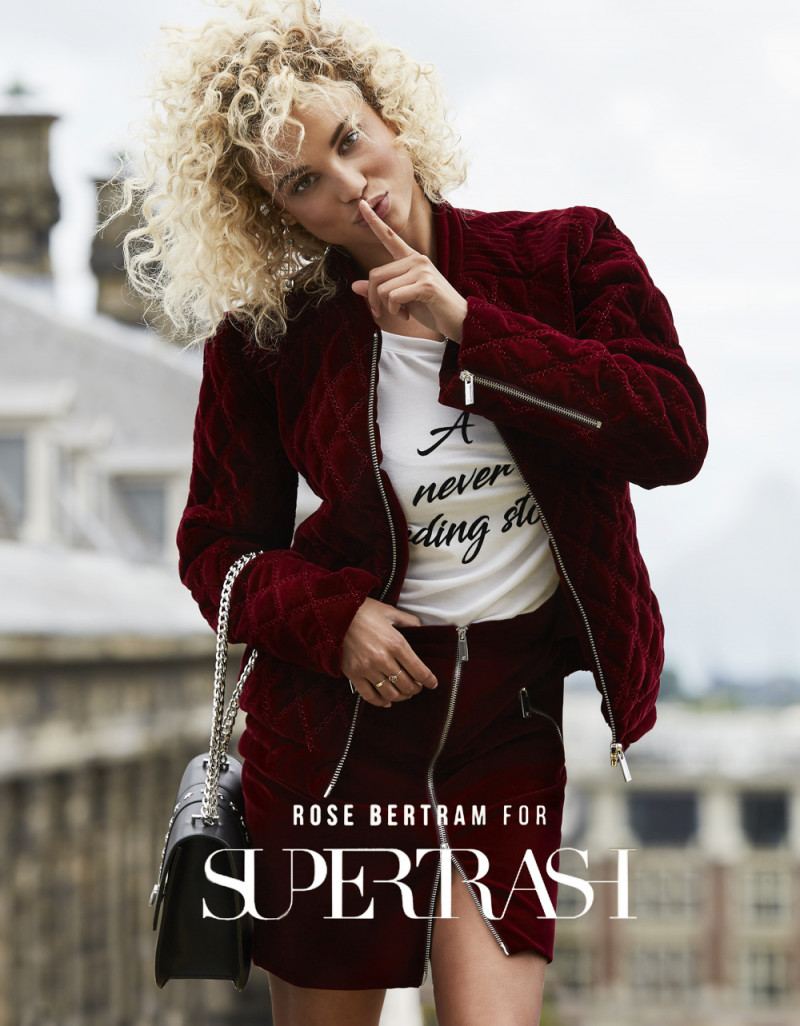 Stephanie Rose Bertram featured in  the SuperTrash advertisement for Autumn/Winter 2018