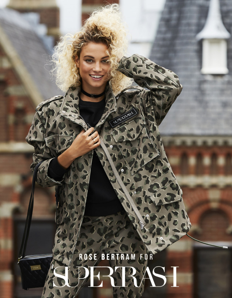 Stephanie Rose Bertram featured in  the SuperTrash advertisement for Autumn/Winter 2018