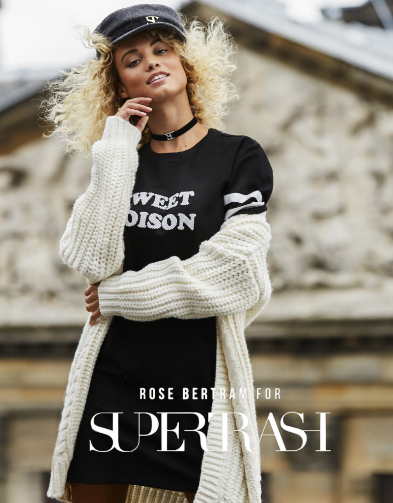 Stephanie Rose Bertram featured in  the SuperTrash advertisement for Autumn/Winter 2018