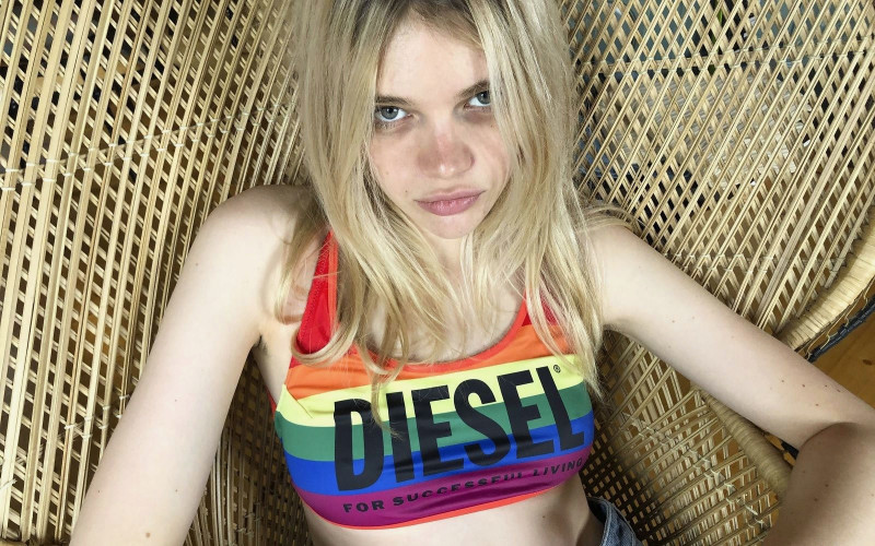 Stella Lucia featured in  the Diesel Pride  advertisement for Pre-Fall 2020