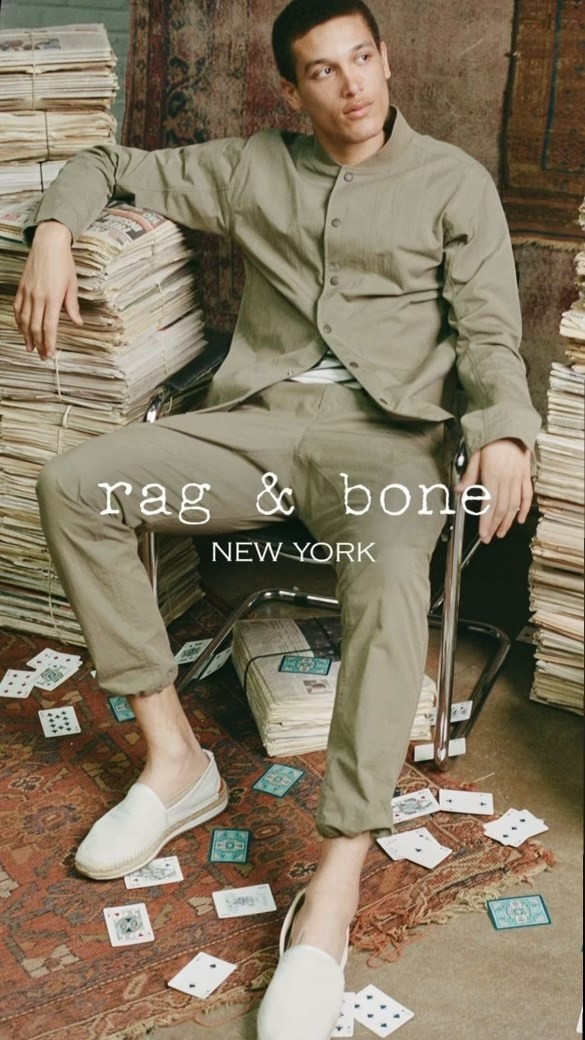 rag & bone advertisement for Spring/Summer 2022