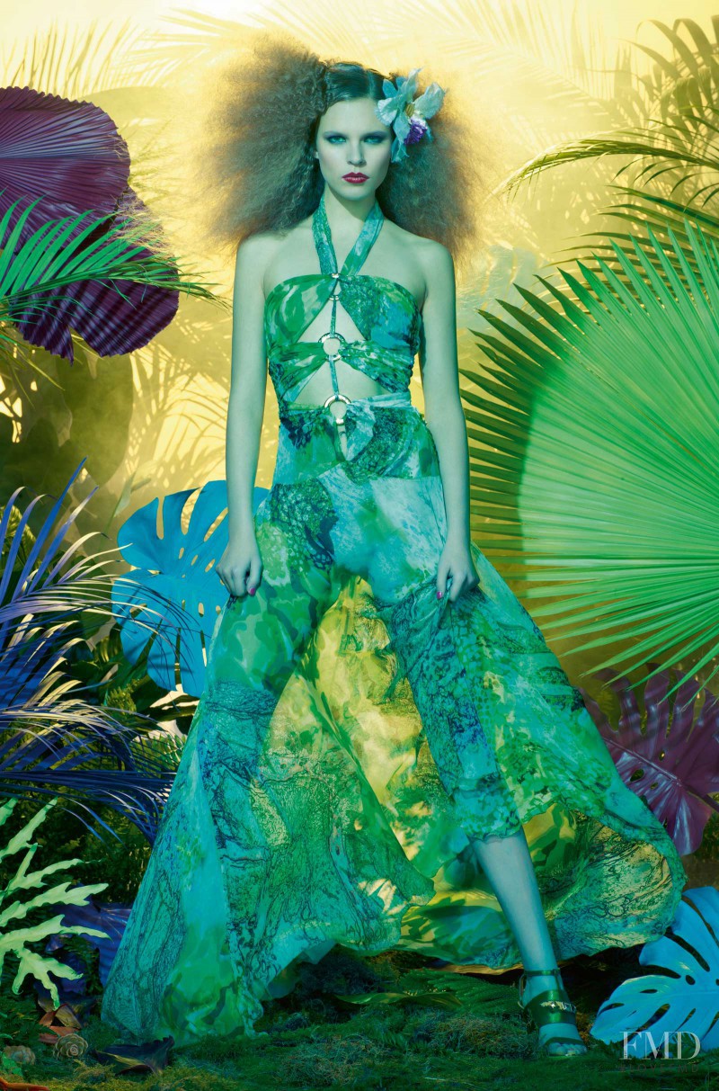Katharina Hessen featured in  the Angelo Marani advertisement for Spring/Summer 2011