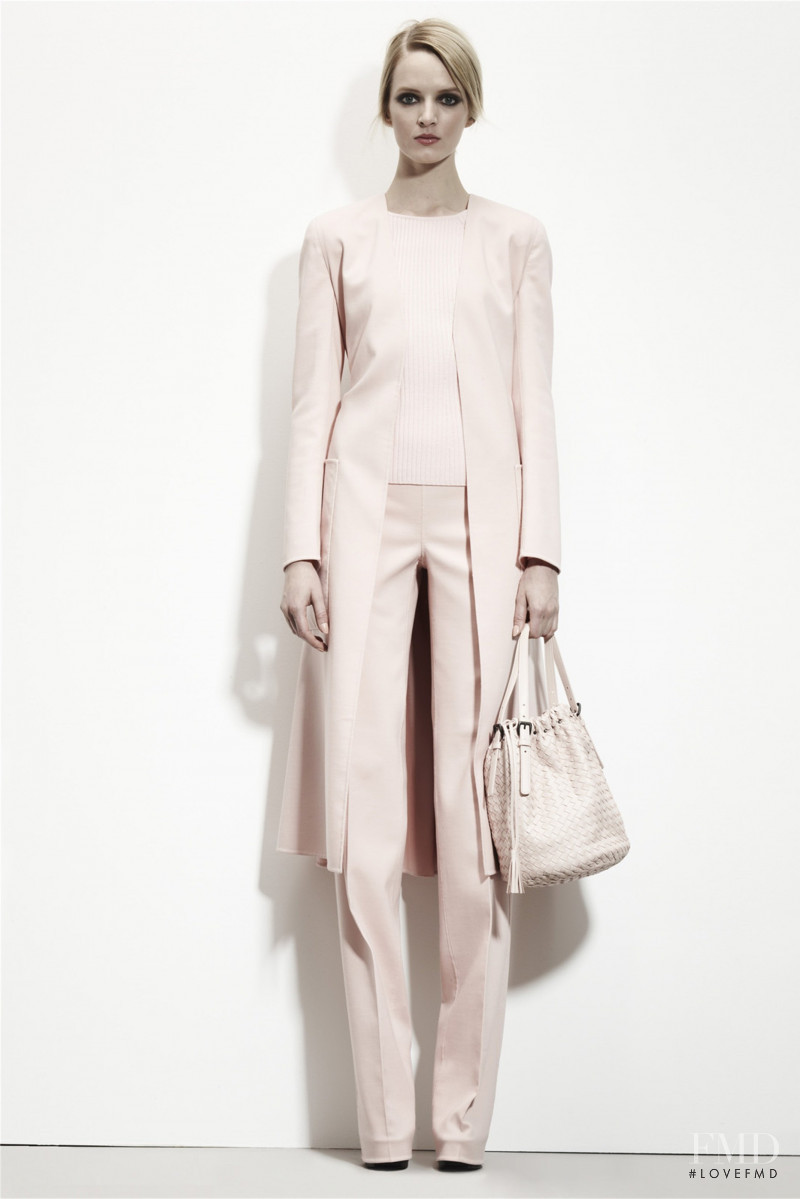 Daria Strokous featured in  the Bottega Veneta lookbook for Pre-Fall 2013