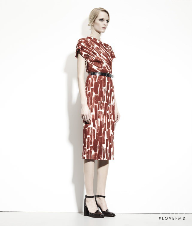 Daria Strokous featured in  the Bottega Veneta lookbook for Pre-Fall 2013