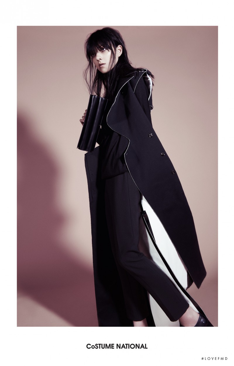 Sarah Engelland featured in  the Costume National advertisement for Autumn/Winter 2014