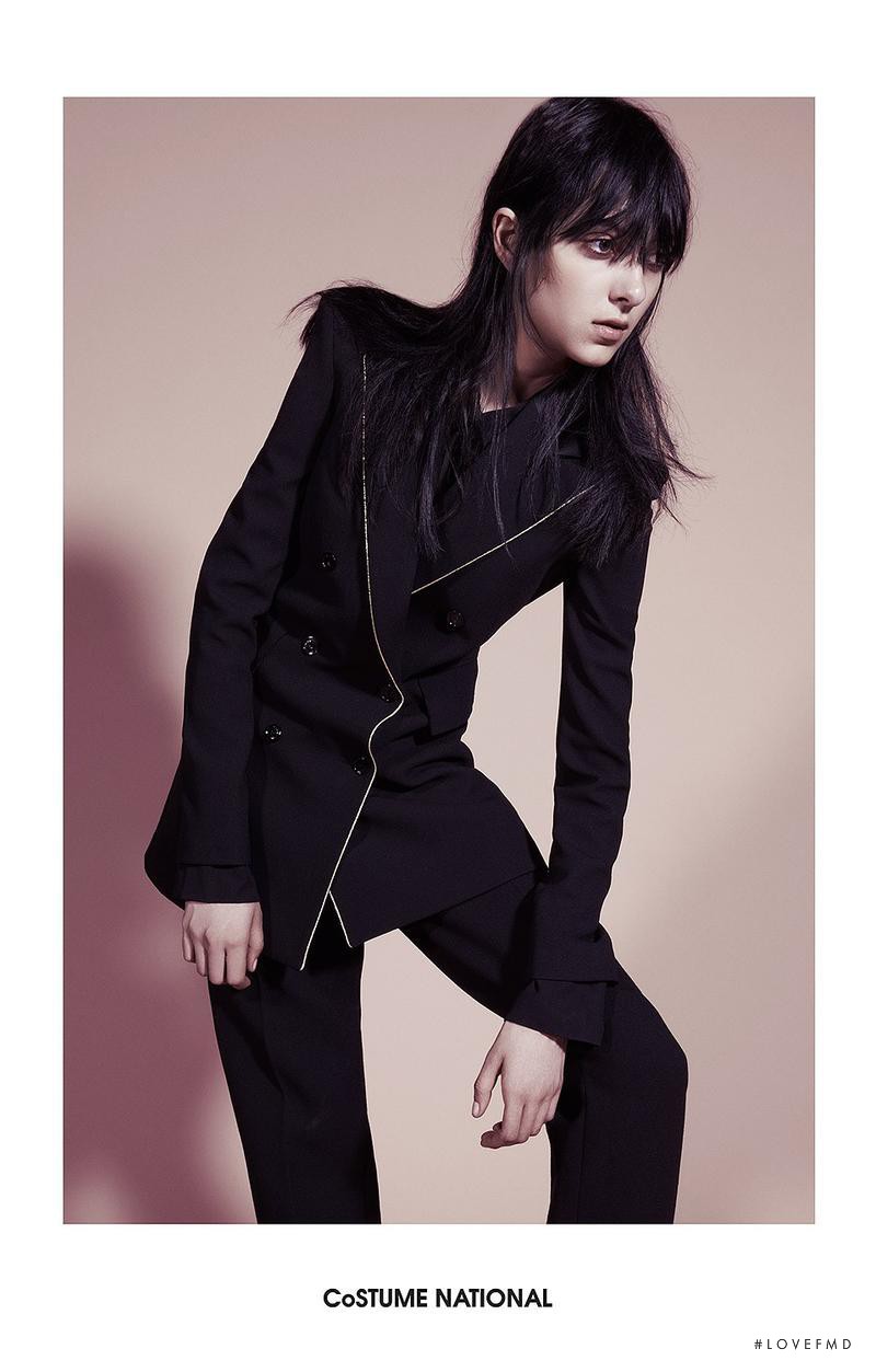 Sarah Engelland featured in  the Costume National advertisement for Autumn/Winter 2014