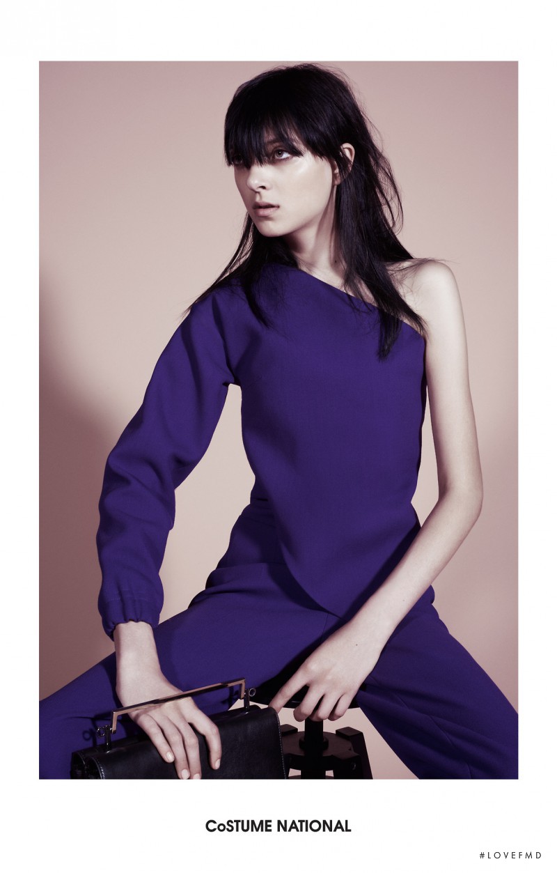 Sarah Engelland featured in  the Costume National advertisement for Autumn/Winter 2014