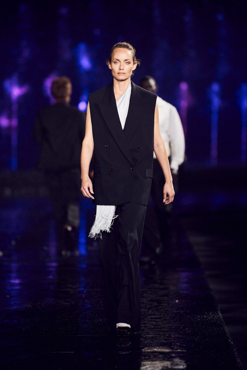 Amber Valletta featured in  the Boss by Hugo Boss fashion show for Spring/Summer 2023