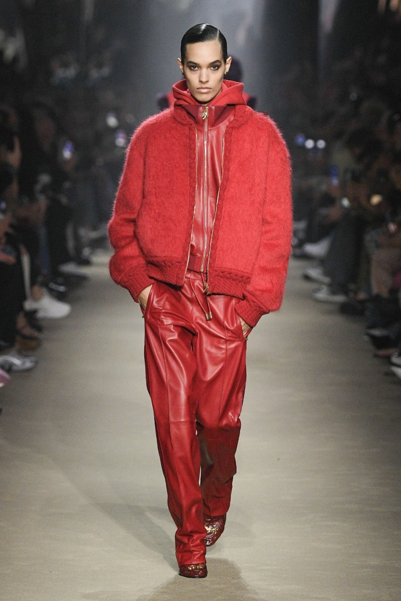 Grace Valentine featured in  the Palm Angels fashion show for Autumn/Winter 2023