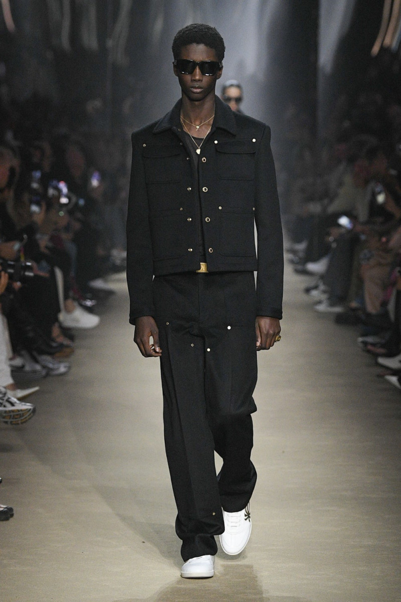 Douta Sidibe featured in  the Palm Angels fashion show for Autumn/Winter 2023