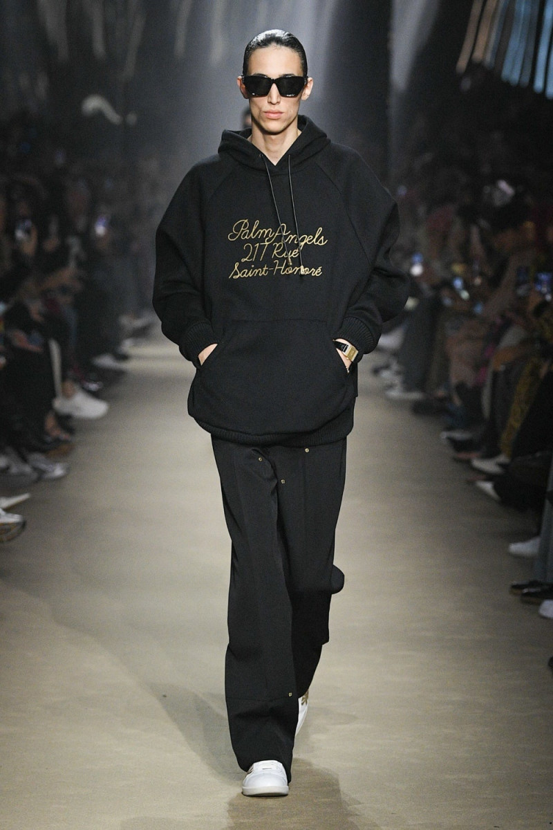 Walid Fiher featured in  the Palm Angels fashion show for Autumn/Winter 2023