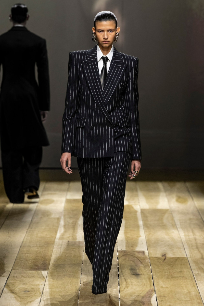 Iveth Ventura featured in  the Alexander McQueen fashion show for Autumn/Winter 2023