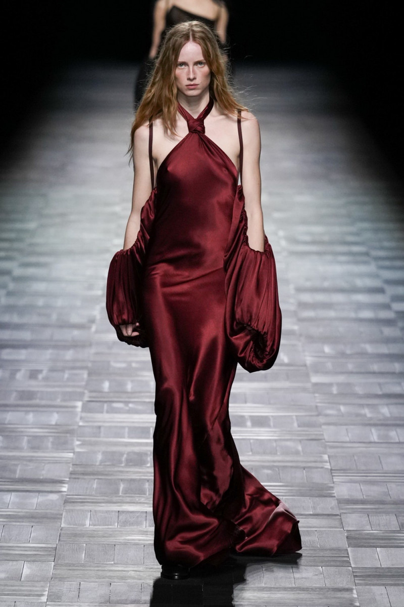 Rianne Van Rompaey featured in  the Ann Demeulemeester fashion show for Autumn/Winter 2023