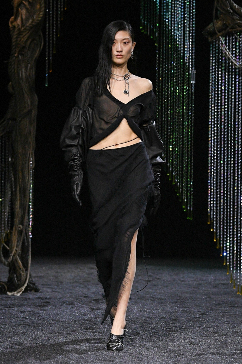 Yang Ling featured in  the Acne Studios fashion show for Autumn/Winter 2023