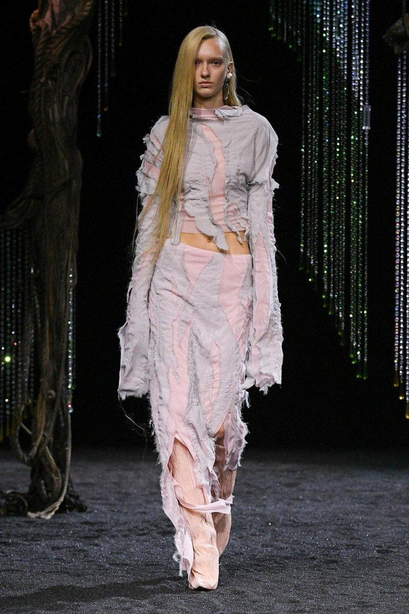 Masha Chubenko featured in  the Acne Studios fashion show for Autumn/Winter 2023