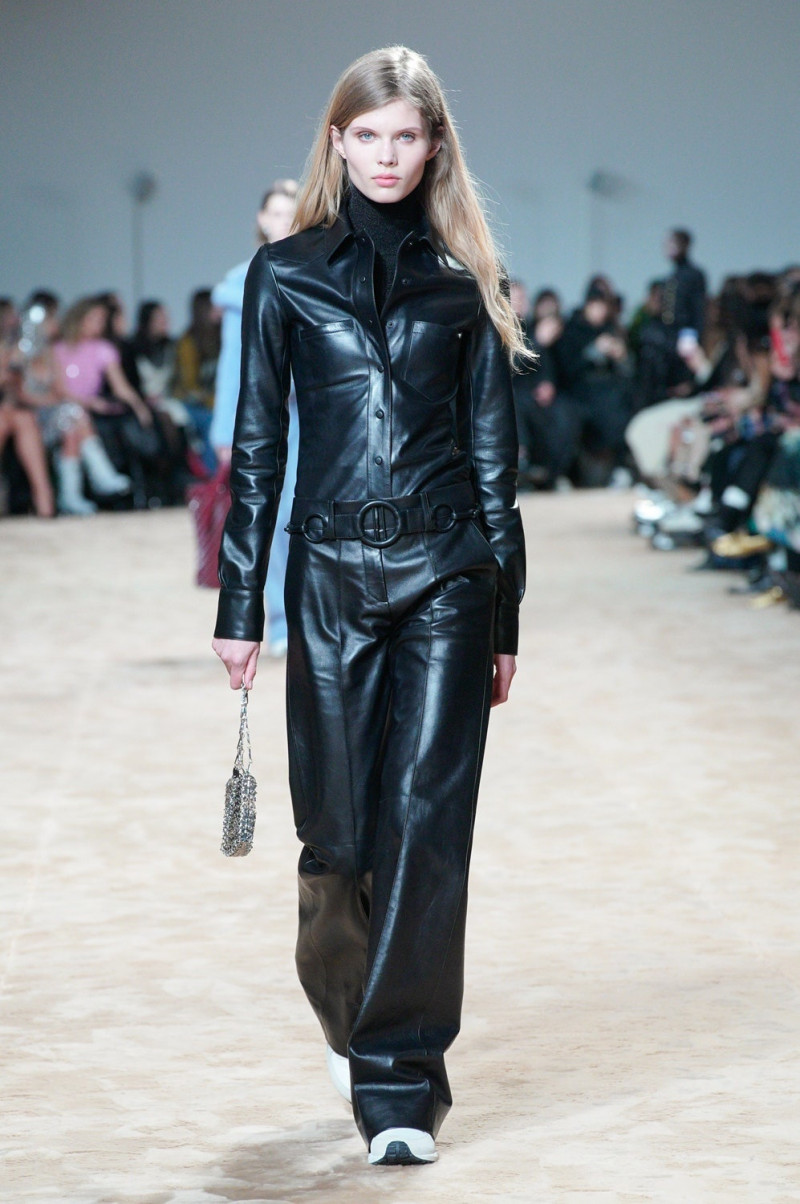 Ida Heiner featured in  the Paco Rabanne fashion show for Autumn/Winter 2023