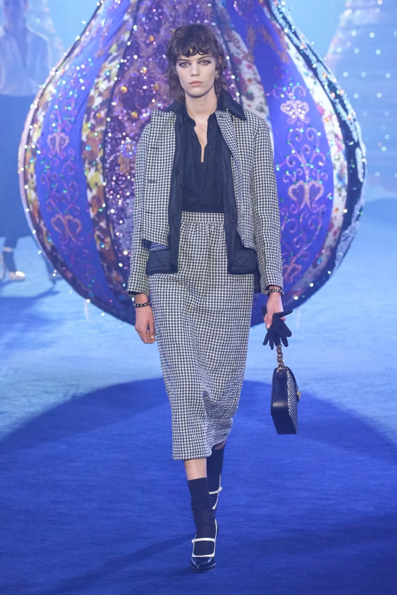 Alix Bouthors featured in  the Christian Dior Valkyrie Miss Dior fashion show for Autumn/Winter 2023