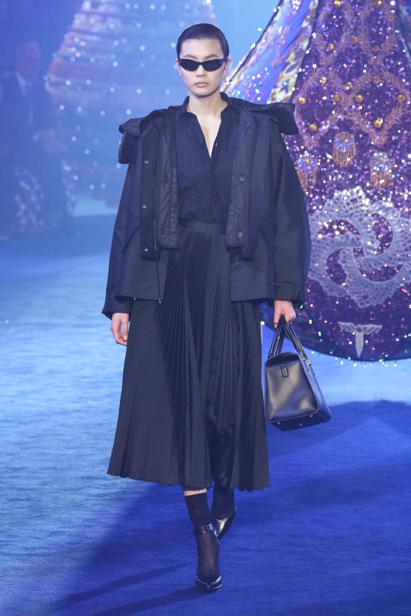 Sherry Shi featured in  the Christian Dior Valkyrie Miss Dior fashion show for Autumn/Winter 2023