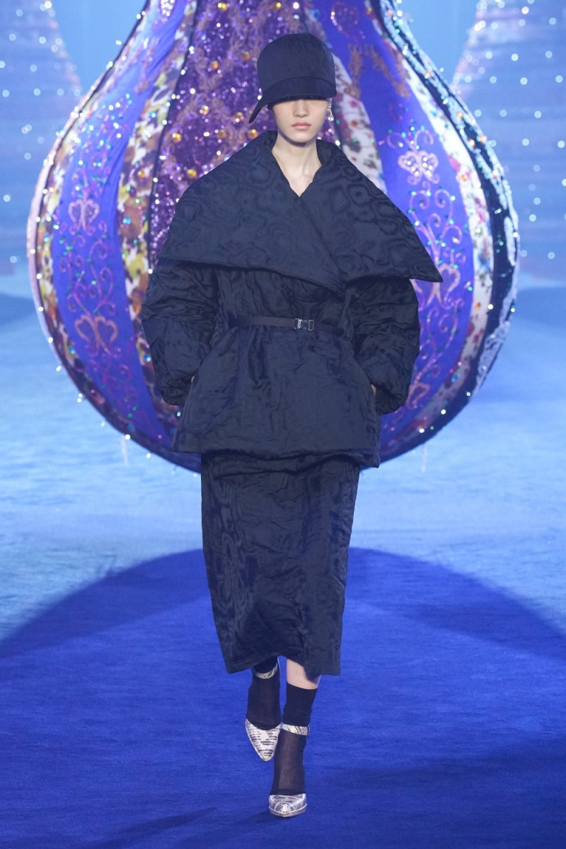 Chloe Oh featured in  the Christian Dior Valkyrie Miss Dior fashion show for Autumn/Winter 2023