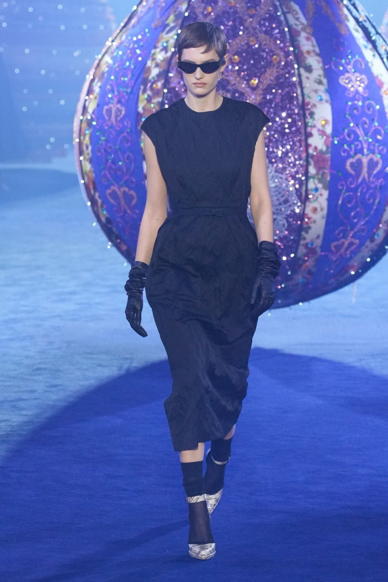 Greta Elisa Hofer featured in  the Christian Dior Valkyrie Miss Dior fashion show for Autumn/Winter 2023