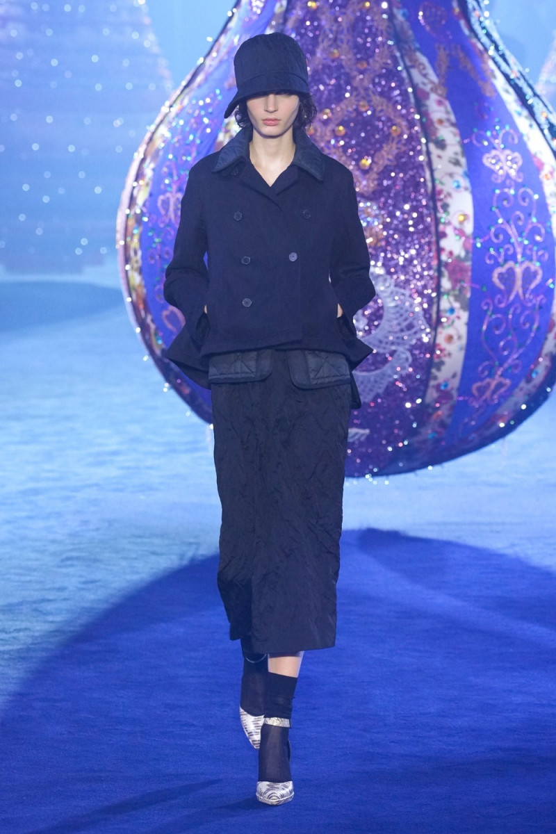 Eleonore Ghiuritan featured in  the Christian Dior Valkyrie Miss Dior fashion show for Autumn/Winter 2023