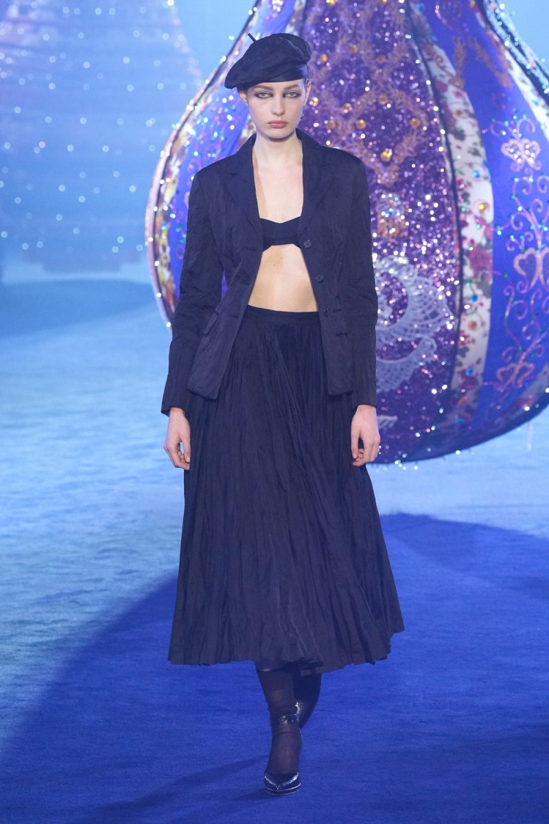 Clara Denison featured in  the Christian Dior Valkyrie Miss Dior fashion show for Autumn/Winter 2023