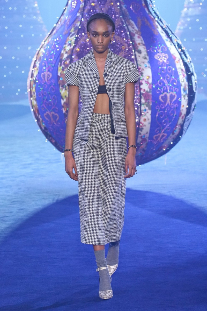 Aissatou Barry featured in  the Christian Dior Valkyrie Miss Dior fashion show for Autumn/Winter 2023