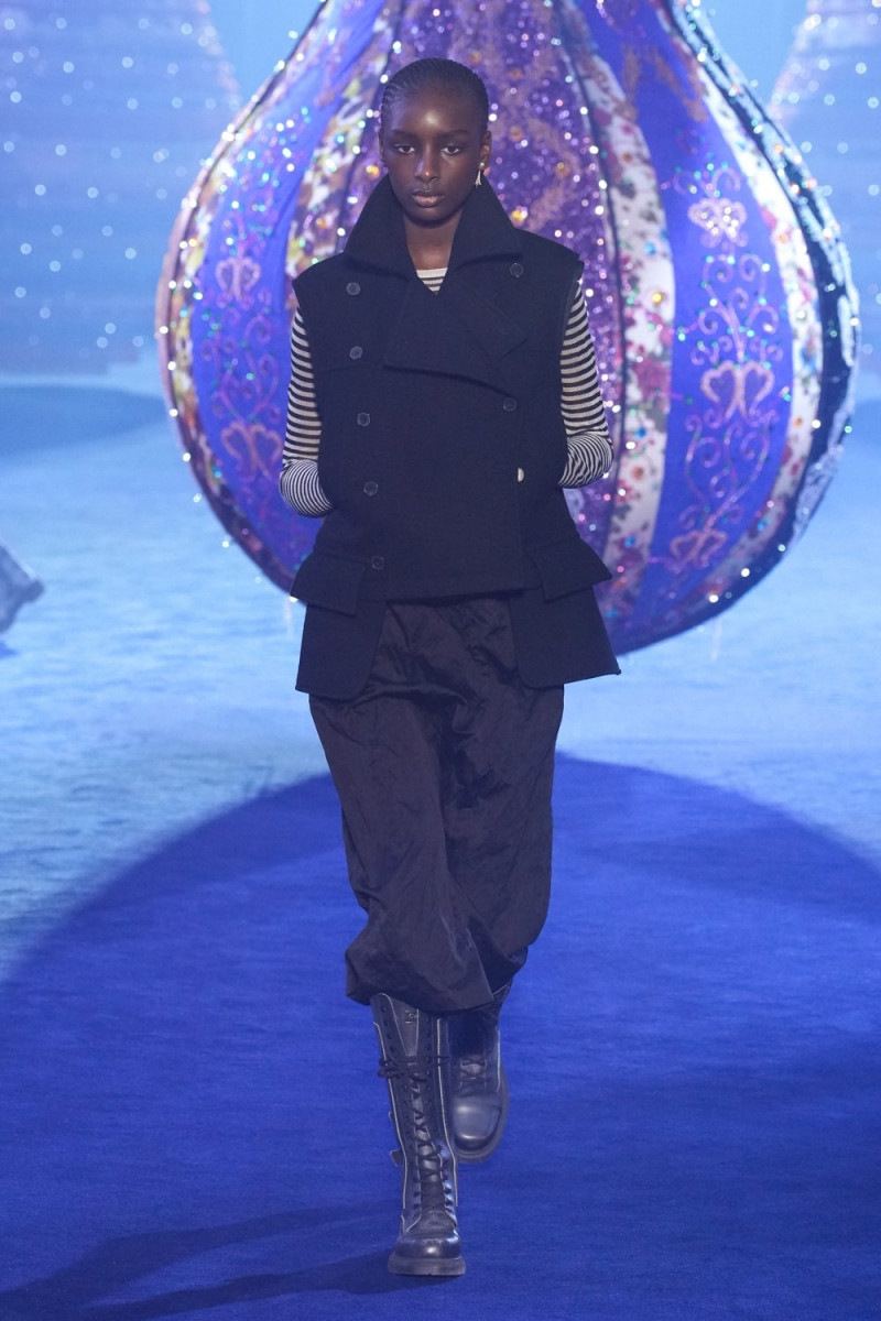 Fatou Seck featured in  the Christian Dior Valkyrie Miss Dior fashion show for Autumn/Winter 2023