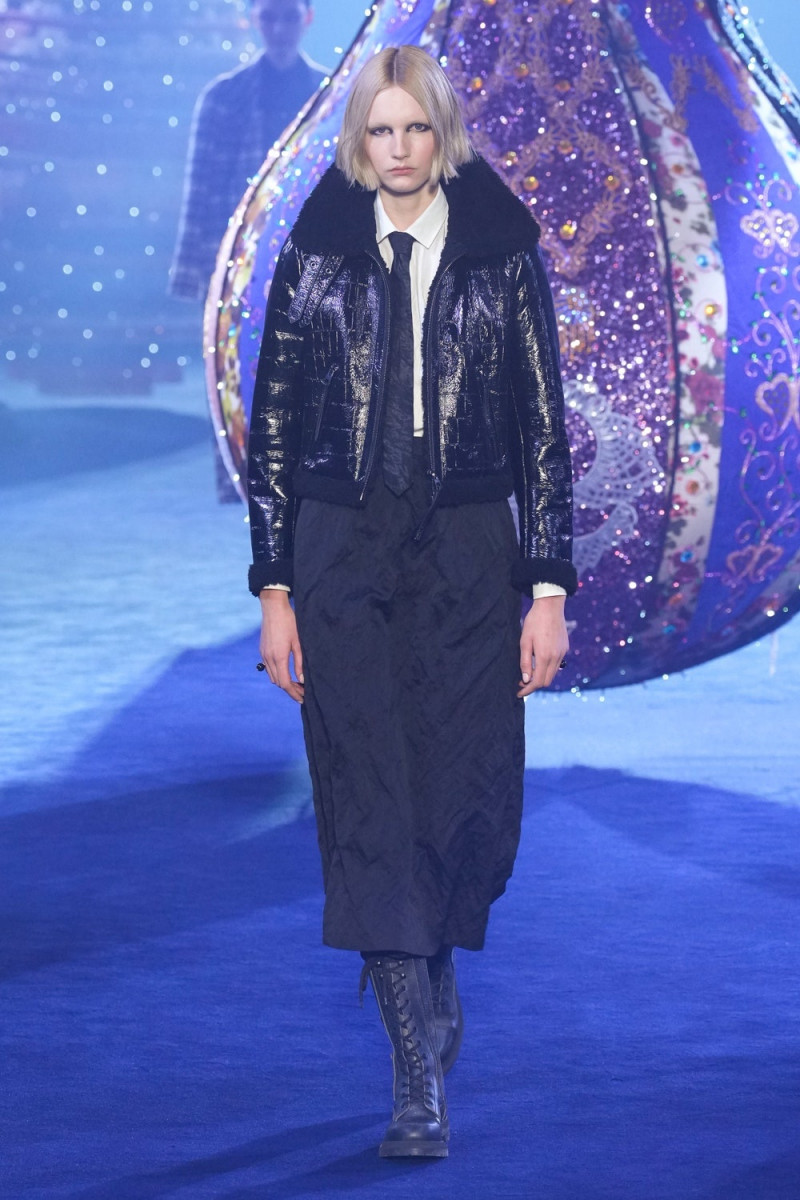 Elisa Nijman featured in  the Christian Dior Valkyrie Miss Dior fashion show for Autumn/Winter 2023