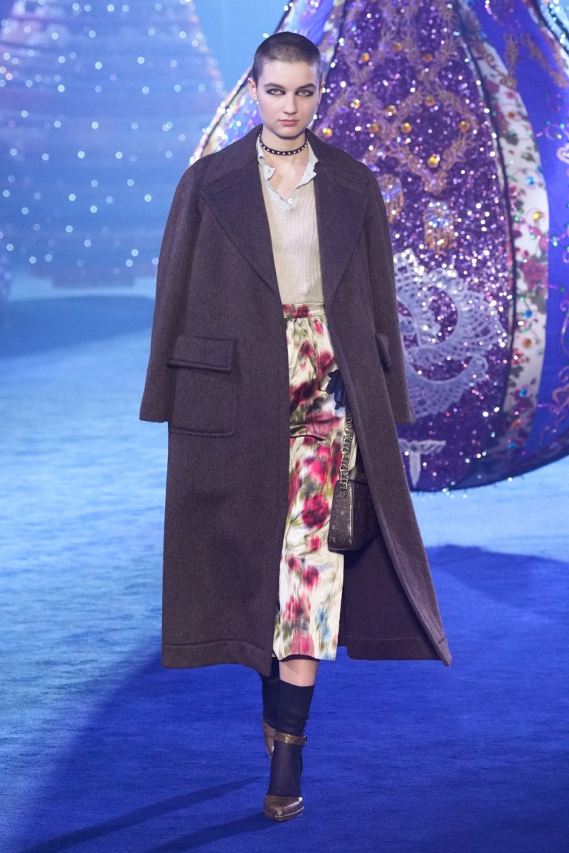 Freja Rothmann-Pallesen featured in  the Christian Dior Valkyrie Miss Dior fashion show for Autumn/Winter 2023