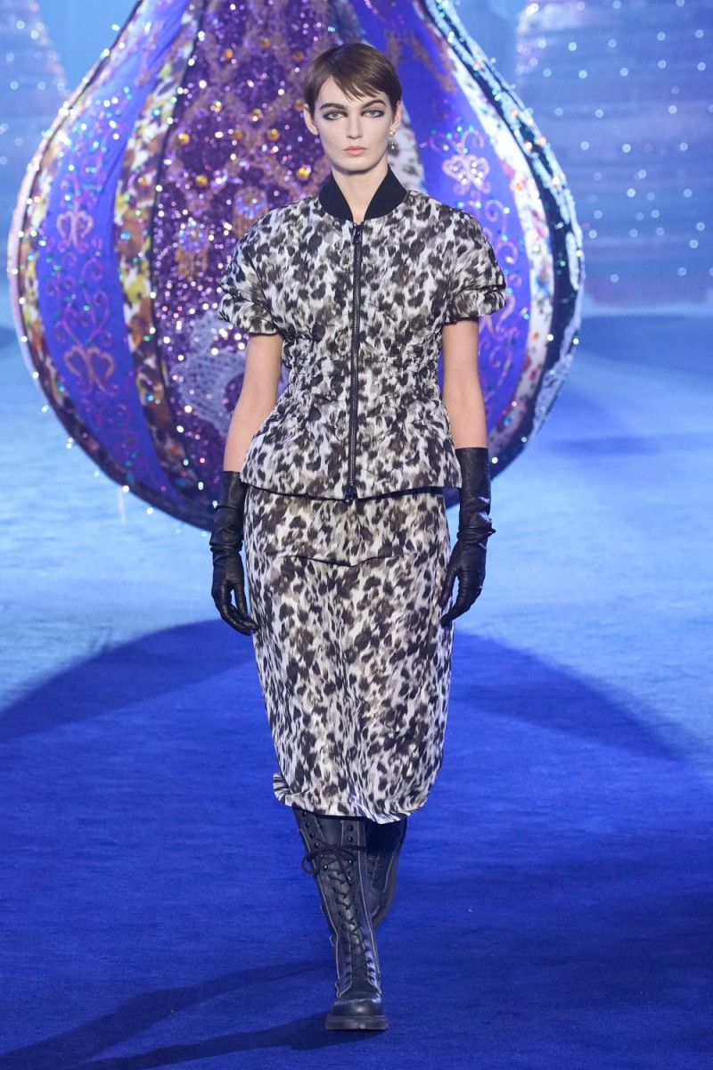 Lily Rendall featured in  the Christian Dior Valkyrie Miss Dior fashion show for Autumn/Winter 2023