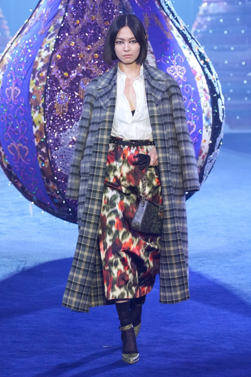 Jia Li Zhao featured in  the Christian Dior Valkyrie Miss Dior fashion show for Autumn/Winter 2023