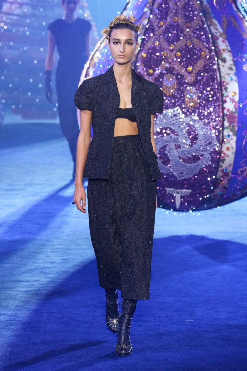 Swati Eck featured in  the Christian Dior Valkyrie Miss Dior fashion show for Autumn/Winter 2023