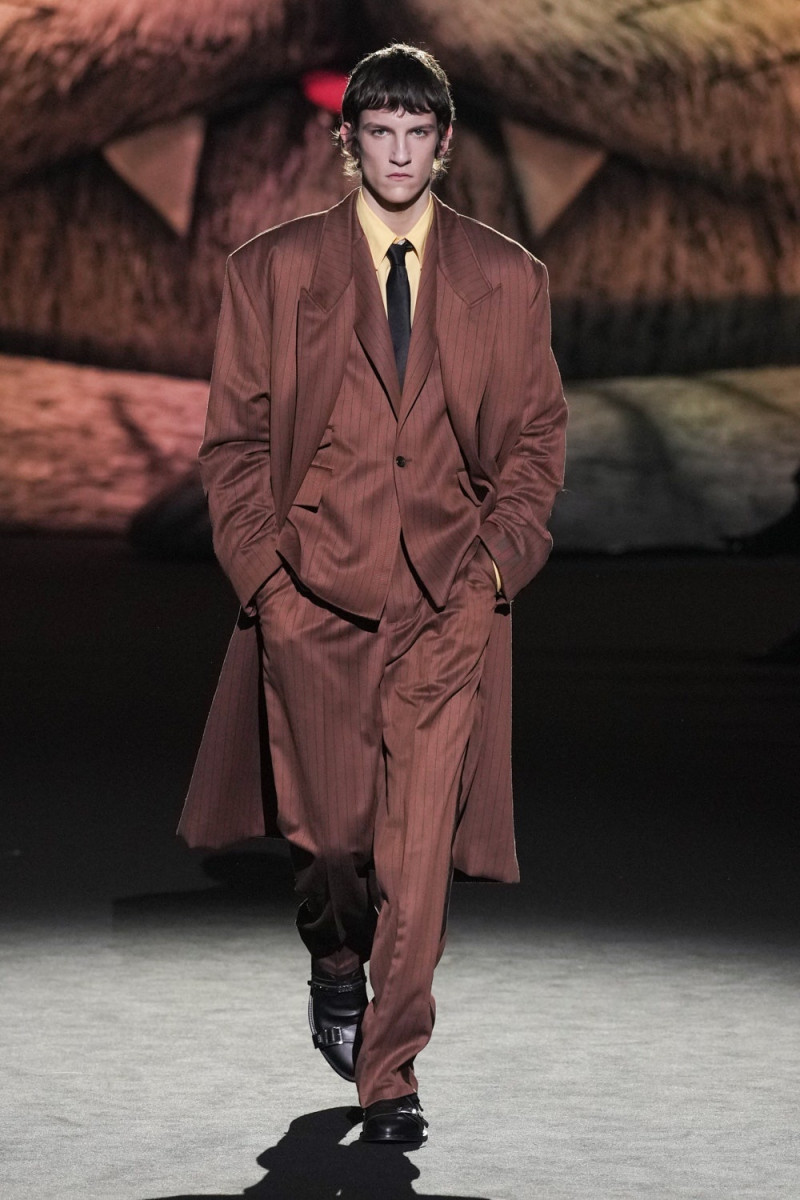 Raffaele Giolli featured in  the GCDS fashion show for Autumn/Winter 2023