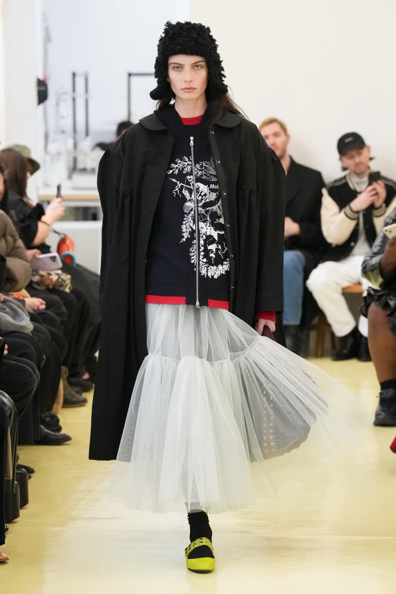 Riahn Griffiths featured in  the Molly Goddard fashion show for Autumn/Winter 2023