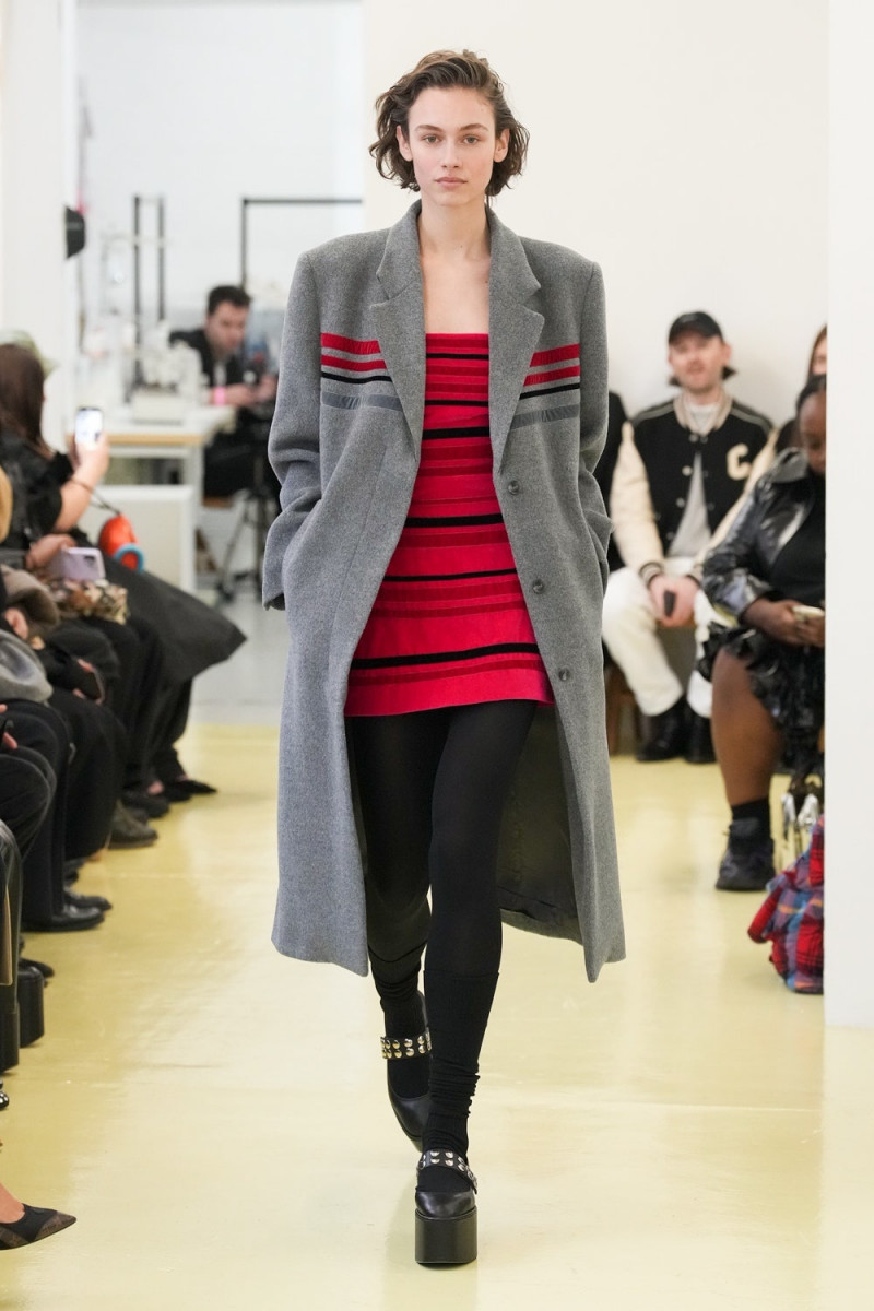 Celine Vivod featured in  the Molly Goddard fashion show for Autumn/Winter 2023