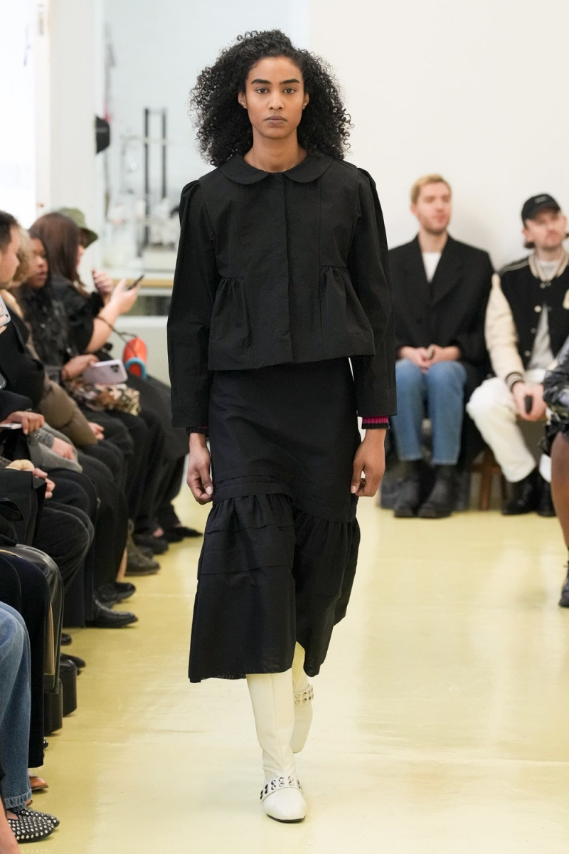 Simone Embrack featured in  the Molly Goddard fashion show for Autumn/Winter 2023