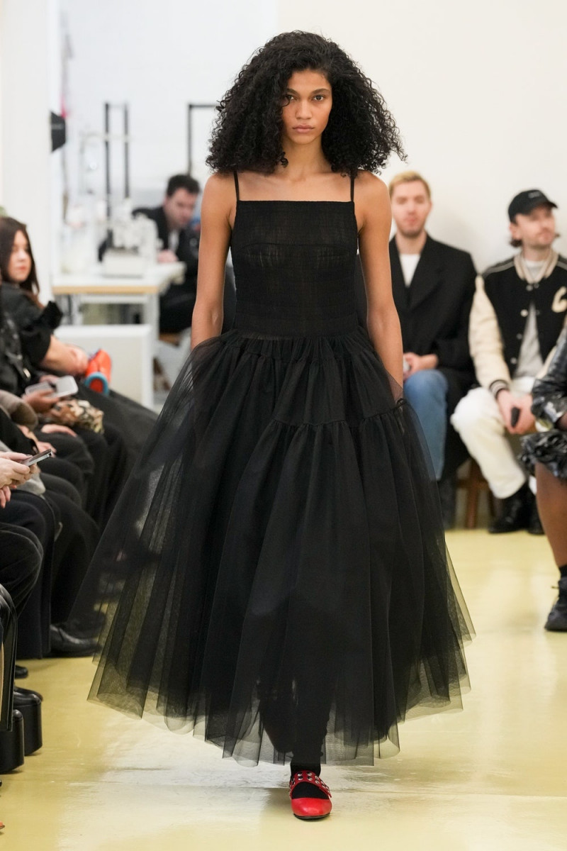 Raynara Negrine featured in  the Molly Goddard fashion show for Autumn/Winter 2023