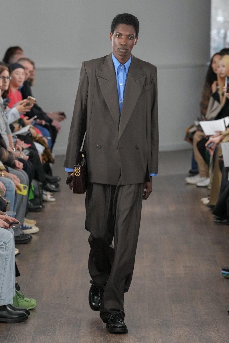 Sidy Sylla featured in  the Eudon Choi fashion show for Autumn/Winter 2023