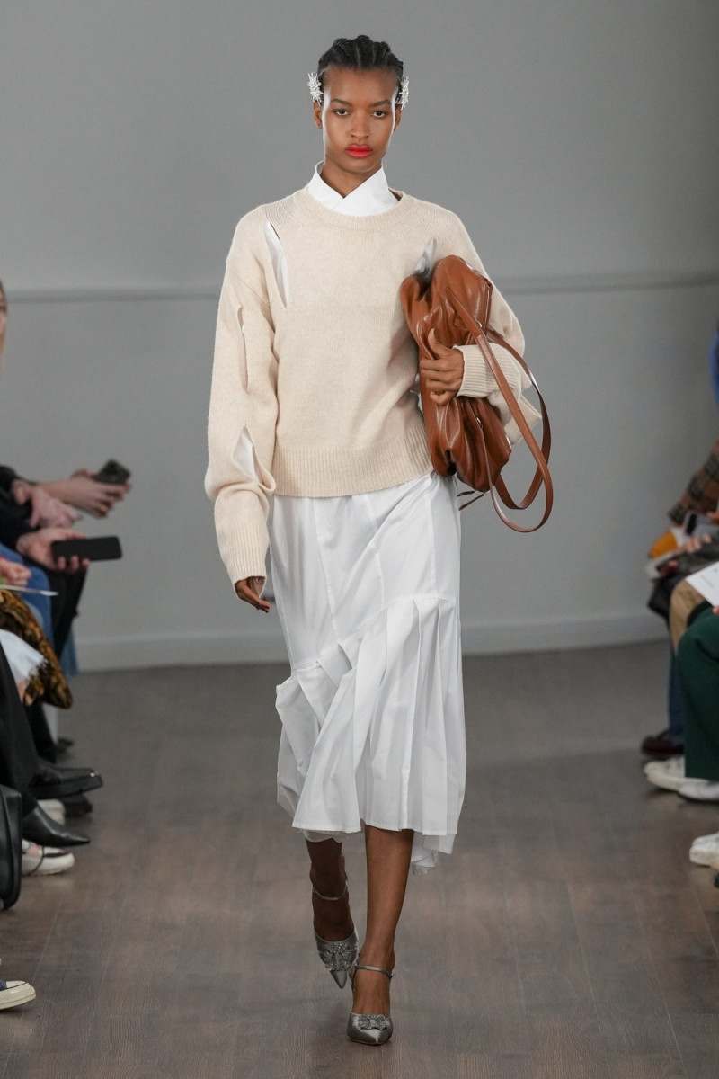 Saibatou Toure featured in  the Eudon Choi fashion show for Autumn/Winter 2023