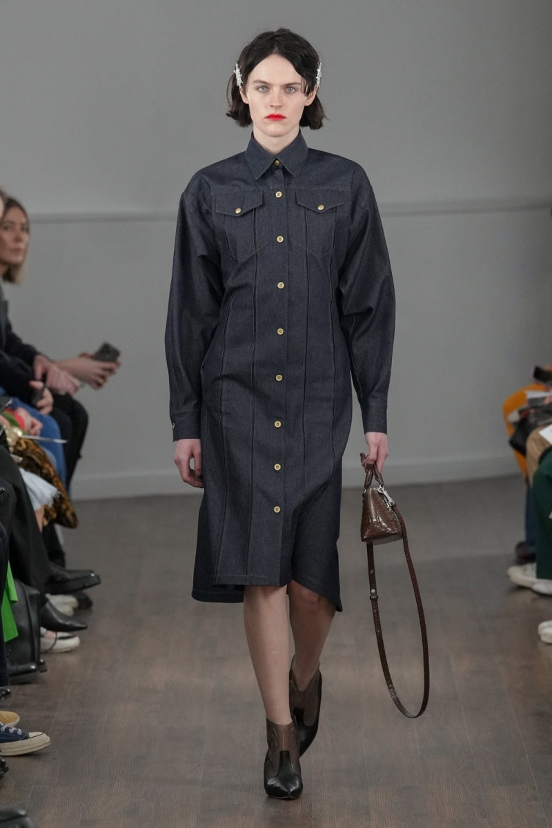 Jake Junkins featured in  the Eudon Choi fashion show for Autumn/Winter 2023