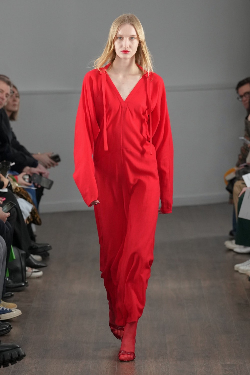 Kateryna Zub featured in  the Eudon Choi fashion show for Autumn/Winter 2023