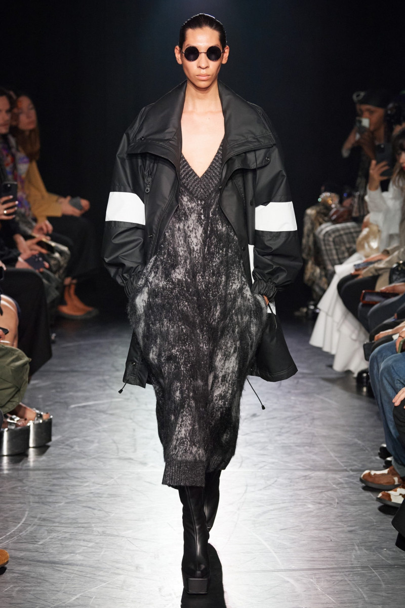 Carlo Hattori featured in  the Edward Crutchley fashion show for Autumn/Winter 2023