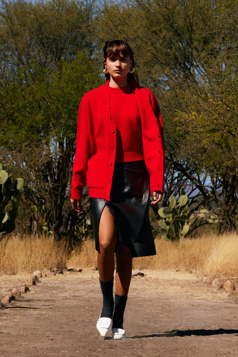 Zaira Gonzalez featured in  the Tibi fashion show for Autumn/Winter 2023