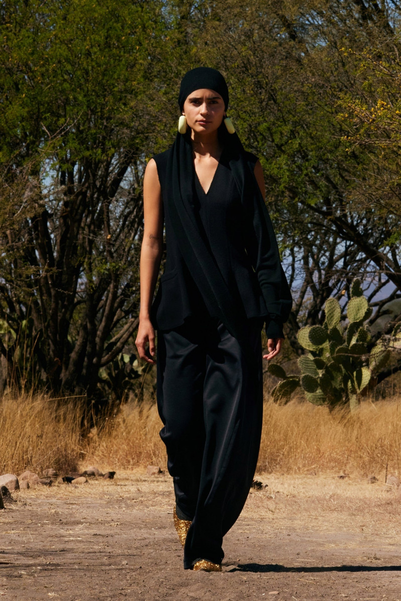 Zaira Gonzalez featured in  the Tibi fashion show for Autumn/Winter 2023