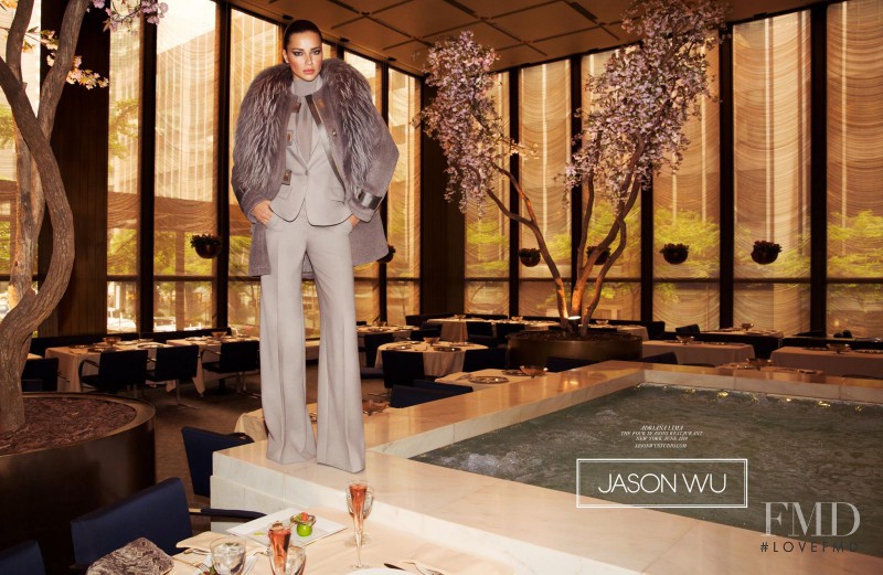 Adriana Lima featured in  the Jason Wu advertisement for Autumn/Winter 2014