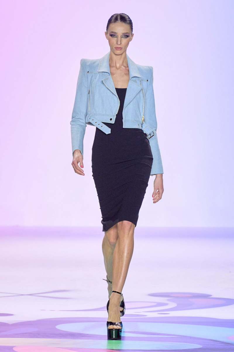 Larissa Marchiori featured in  the Sergio Hudson fashion show for Autumn/Winter 2023