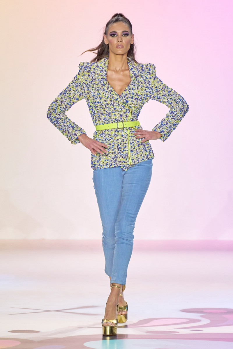 Natalie Kuckenburg featured in  the Sergio Hudson fashion show for Autumn/Winter 2023